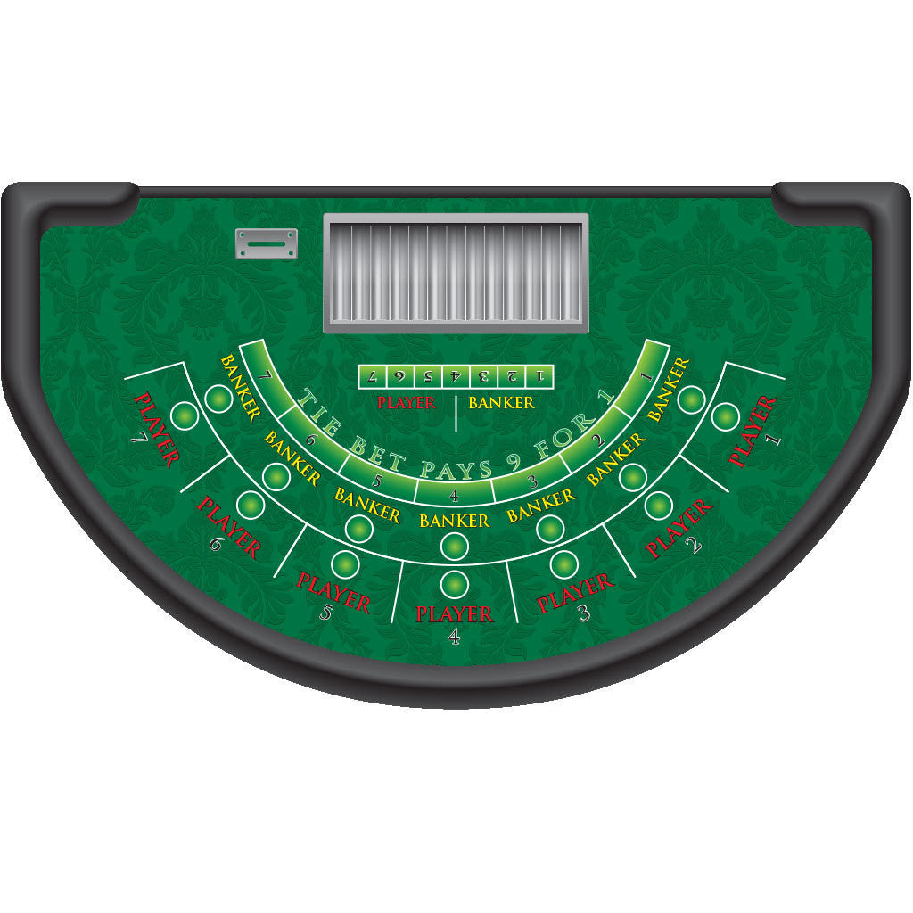 Mini Baccarat Table Layout - Professional Quality & Discount Prices