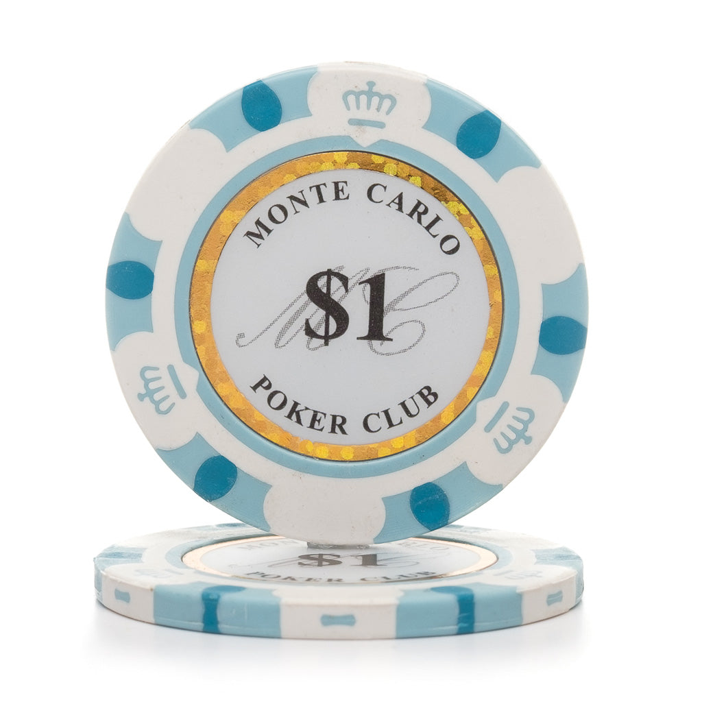 Monte Carlo 12.5g 3 Tone Holographic Poker Chips (25/Pkg)