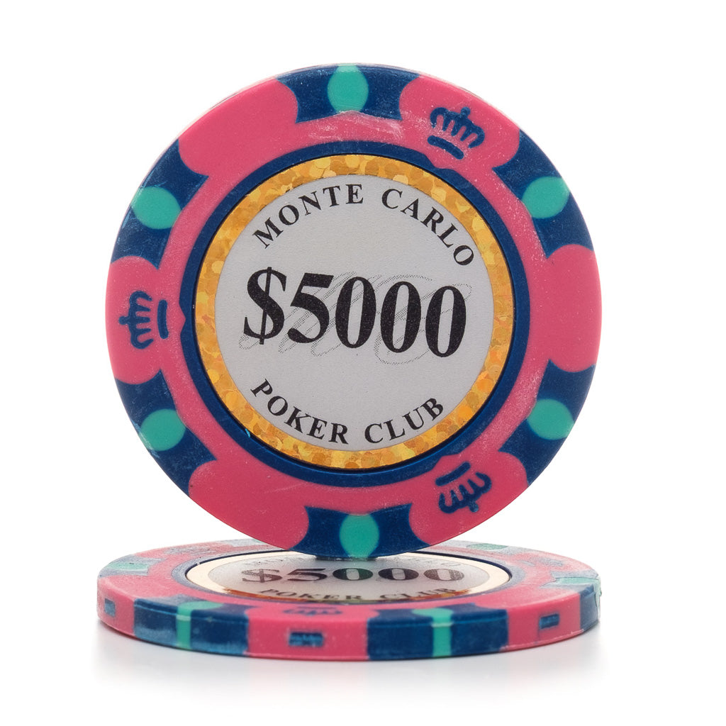 Monte Carlo 12.5g 3 Tone Holographic Poker Chips (25/Pkg)