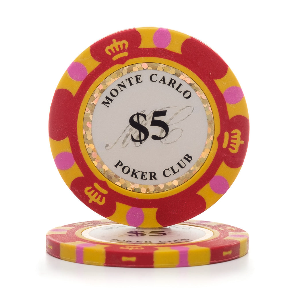 Monte Carlo 12.5g 3 Tone Holographic Poker Chips (25/Pkg)