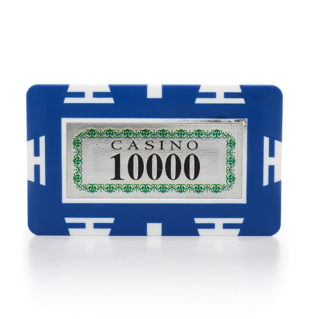 European Style Rectangular 32g Holographic Poker Plaques (each)