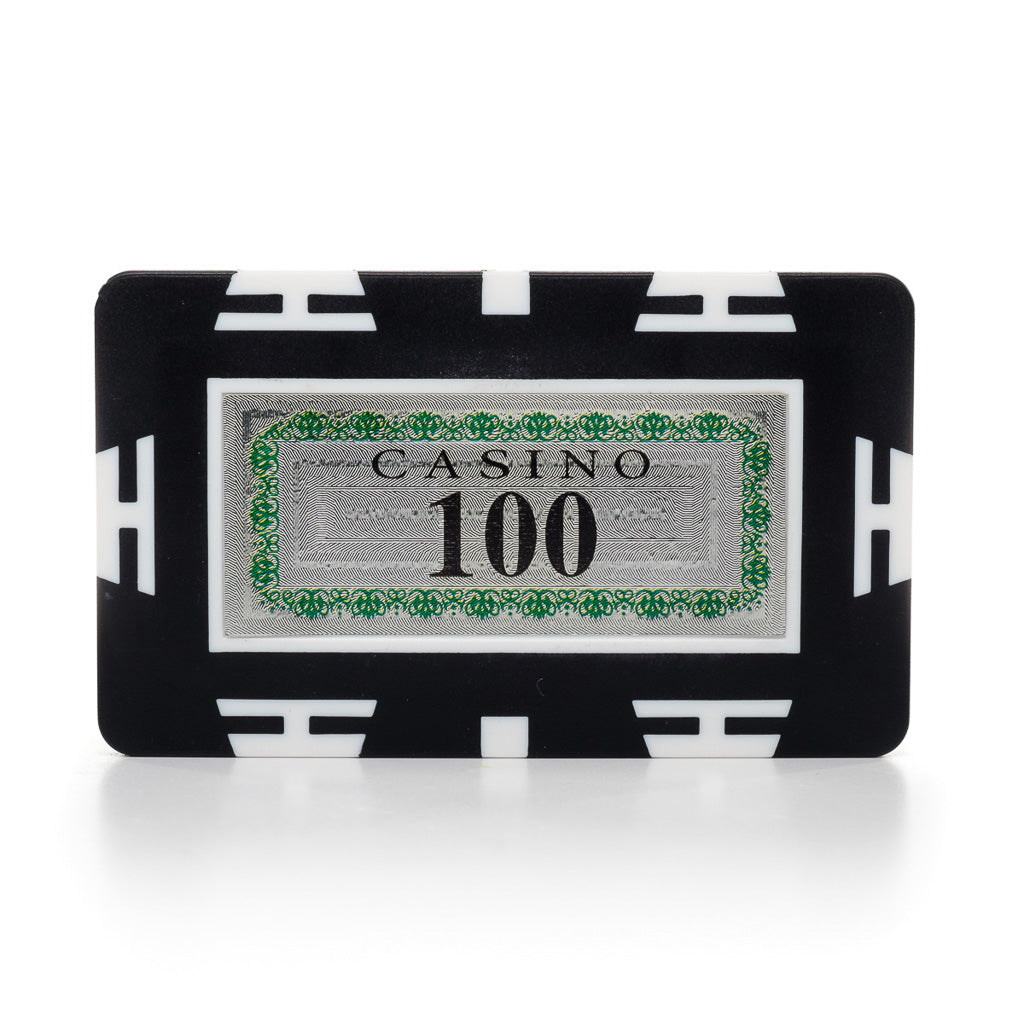 European Style Rectangular 32g Holographic Poker Plaques (each)