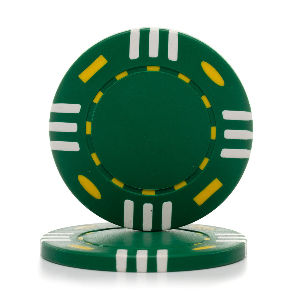 12 Gram Triple Striped Poker Chips (25/Pkg)